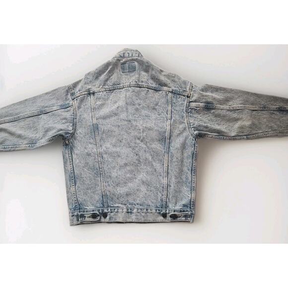 Vintage 80’s 90’s Levis Acid Wash 70507 0219 Denim Trucker Jean Jacket Men’s S - Picture 11 of 11